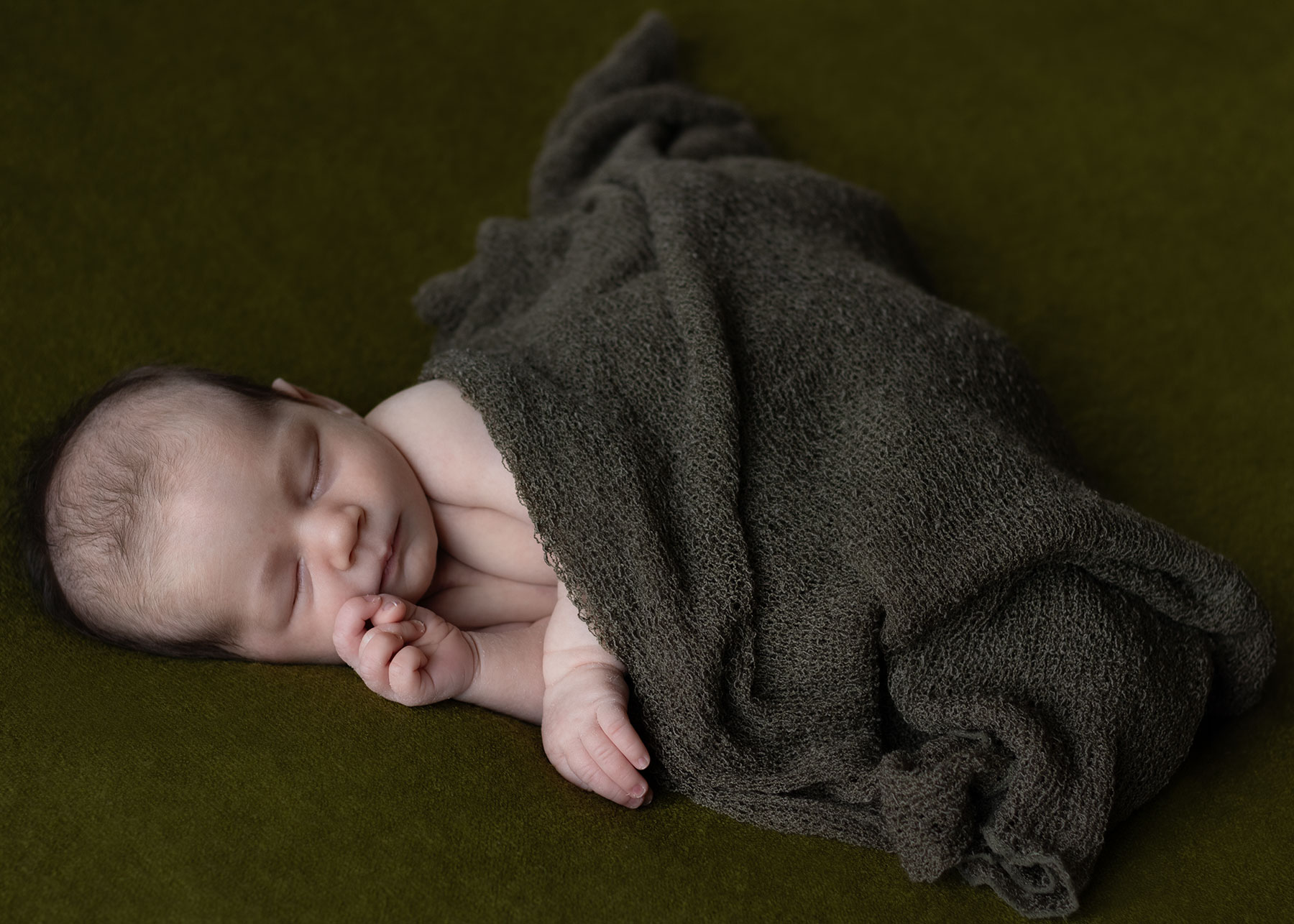 Baby sleeping during newborn session
